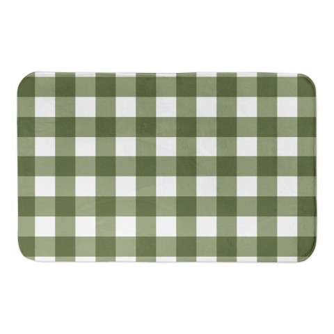 Green Buffalo Check 34x21 Bath Mat