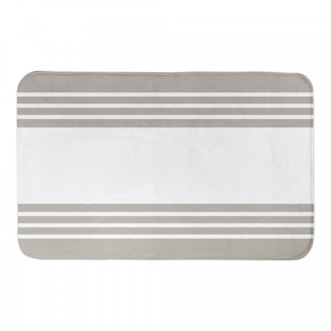 Gray Stripe 34x21 Bath Mat