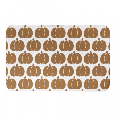 Pumpkin Pattern 34x21 Bath Mat