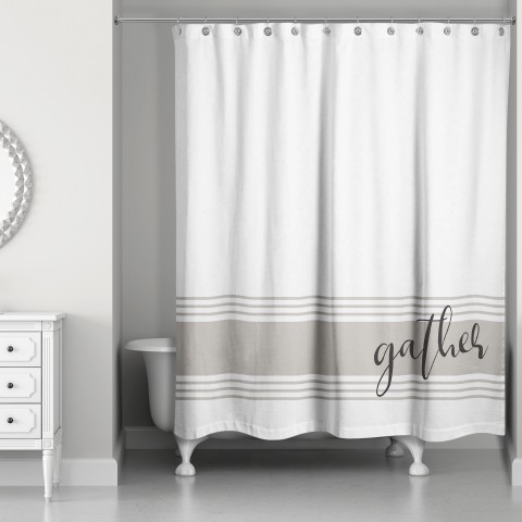 Gather 71x74 Shower Curtain