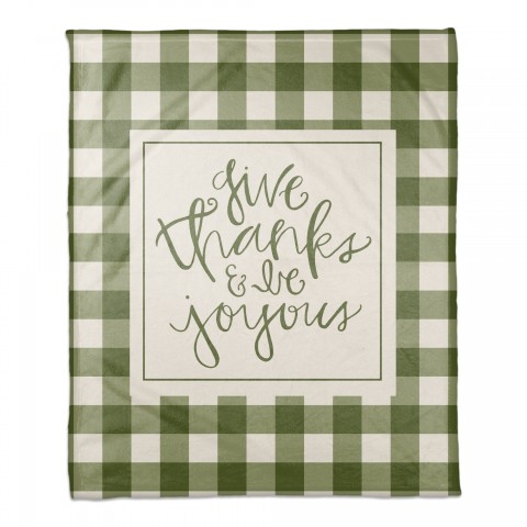 Give Thanks and Be Joyous 50x60 Coral Fleece Blanket