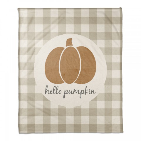 Hello Pumpkin 50x60 Coral Fleece Blanket