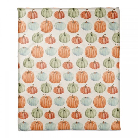 Pumpkin Pattern 50x60 Coral Fleece Blanket
