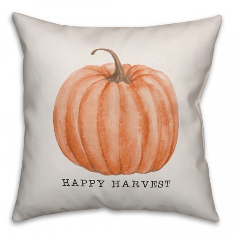 Happy Harvest 18x18 Spun Poly Pillow