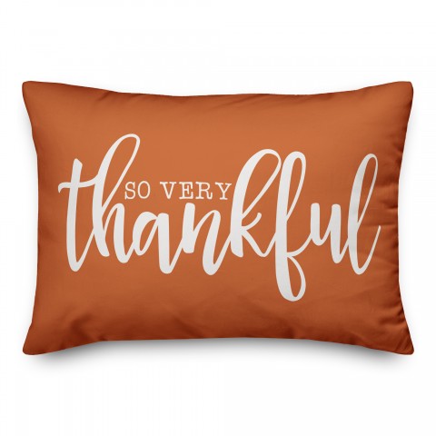 So Very Thankful 14x20 Spun Poly Pillow