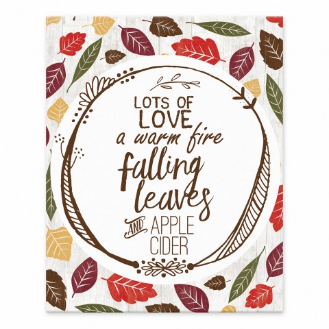 Fall Love 8x10 Tabletop Canvas