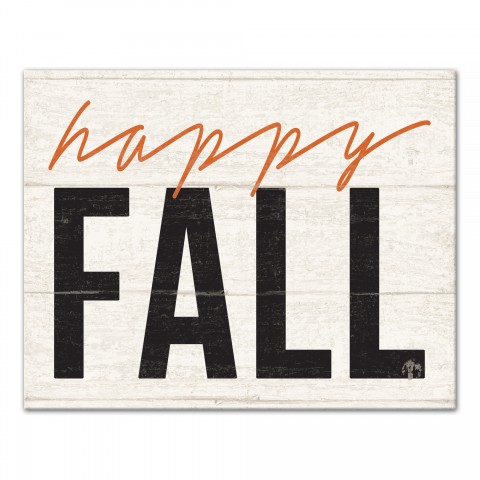 Happy Fall 11x14 Canvas Wall Art