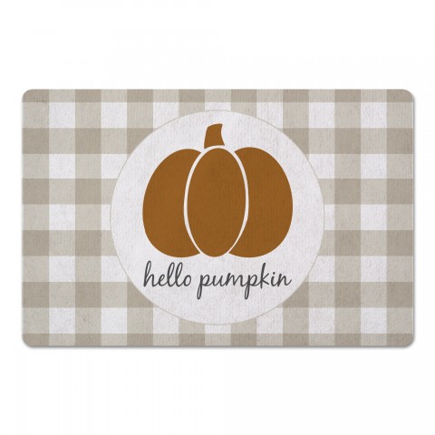 Hello Pumpkin 27x18 Floor Mat