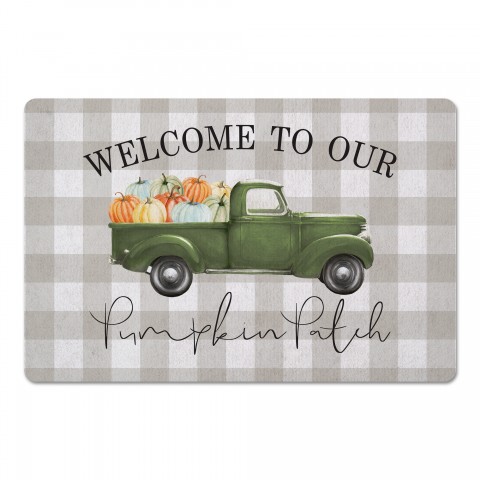Welcome to Our Pumpkin Patch 27x18 Floor Mat