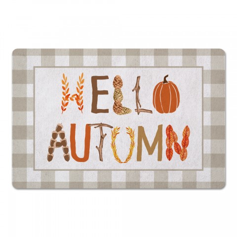 Hello Autumn Icons 27x18 Floor Mat