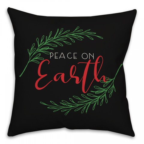 Peace on Earth 18x18 Spun Poly Pillow