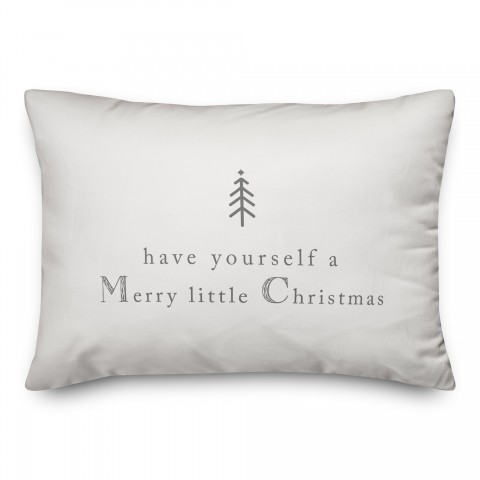A Merry Little Christmas 14x20 Spun Poly Pillow