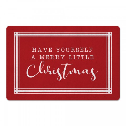 A Merry Little Christmas 27x18 Floor Mat