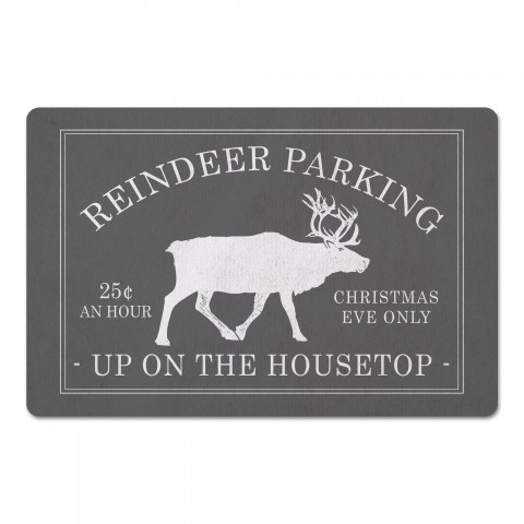 Reindeer Parking 27x18 Floor Mat