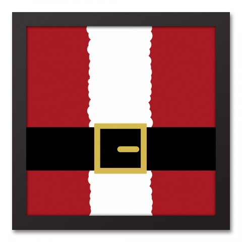 Santa Suit 12x12 Black Framed Canvas