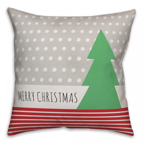 Christmas Tree Patterns 18x18 Spun Poly Pillow