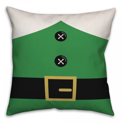 Elf Suit 18x18 Spun Poly Pillow