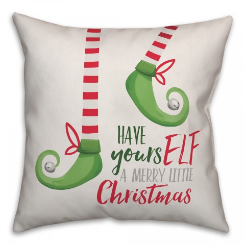 Have YoursElf a Merry Christmas 18x18 Spun Poly Pillow