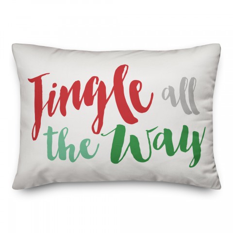 Jingle all the Way 14x20 Spun Poly Pillow