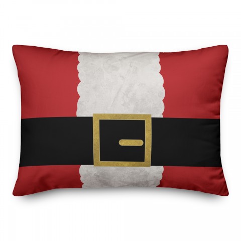 Santa Suit 14x20 Spun Poly Pillow