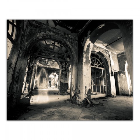 Abandoned Hotel 16x20 Canvas Wall Art