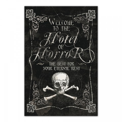 Hotel of Horror 12x18 Canvas Wall Art
