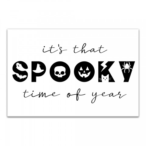 Spooky Time of Year 12x18 Canvas Wall Art