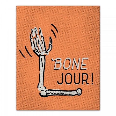 Bone Jour Hand 16x20 Canvas Wall Art