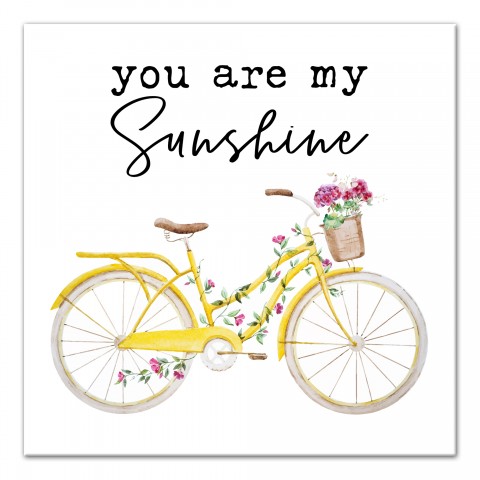You are my sunshine 16x16 Canvas Wall Art