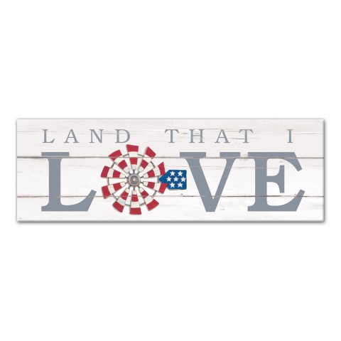 Land that I Love 12x36 Canvas Wall Art