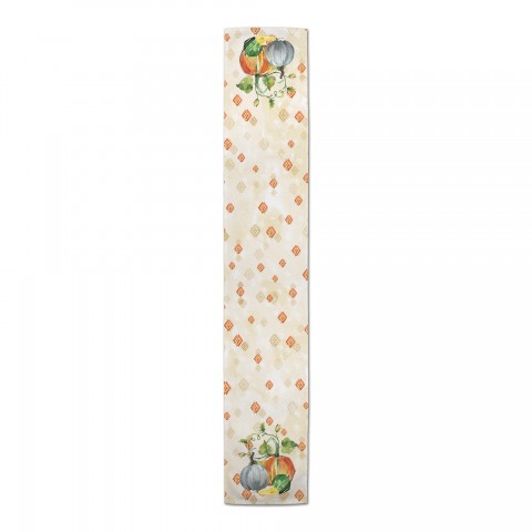 Harvest Pumpkin 16x72 Poly Twill Table Runner