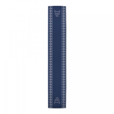 Star of David Personalized 16x90 Poly Twill Table Runner