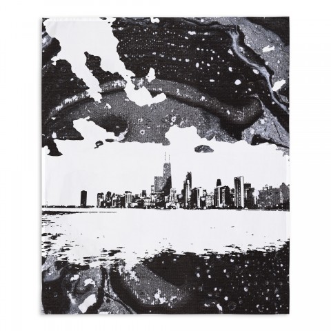 Abstract Skyline 50x60 Tapestry