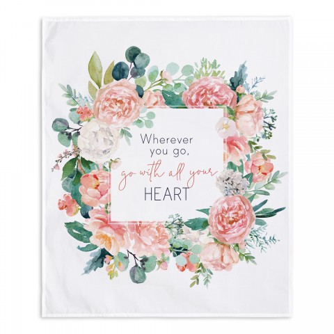 Go with all your heart 50x60 Tapestry