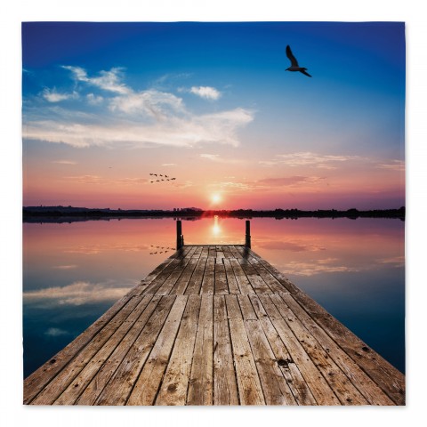 Sunset Dock 57x57 Tapestry