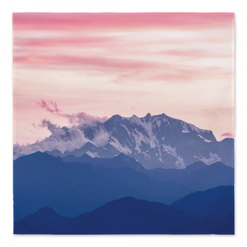 Sunset Mountains 57x57 Tapestry