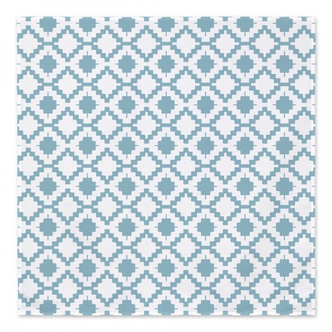 Blue Aztec Pattern 57x57 Tapestry