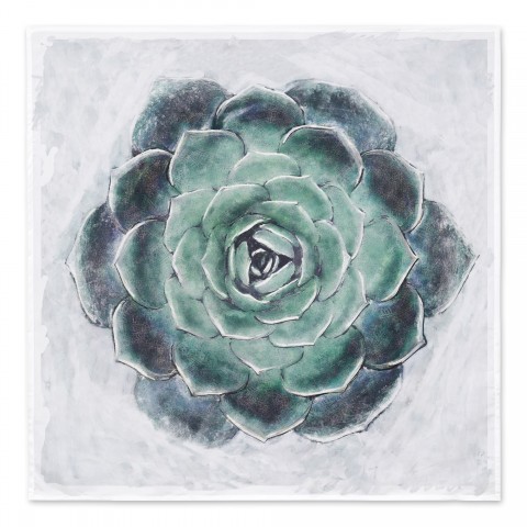 Painted Succulent 57x57 Tapestry