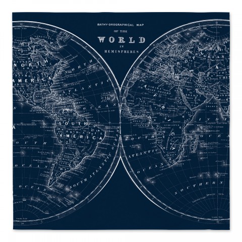 World Map 57x57 Tapestry