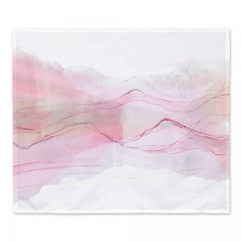 Abstract Pink Hills 30x40 Tapestry