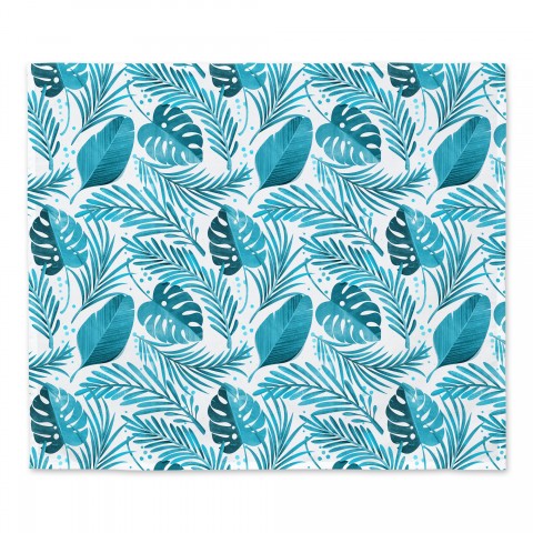 Blue Leaves Print 30x40 Tapestry