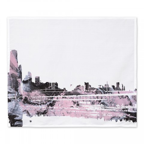 Abstract Skyline 30x40 Tapestry