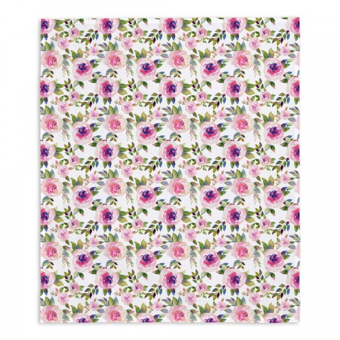 Watercolor Pink Roses 30x40 Tapestry