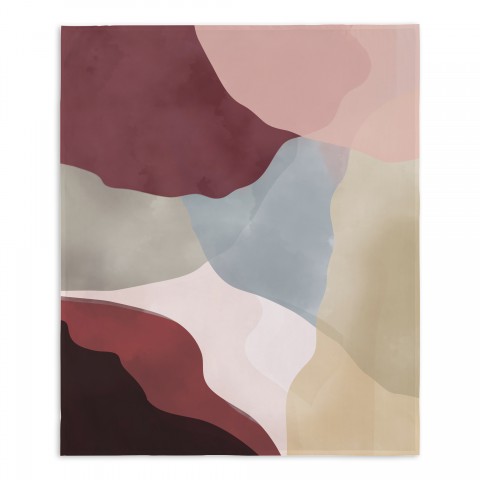 Modern Organic Abstract 50x60 Tapestry