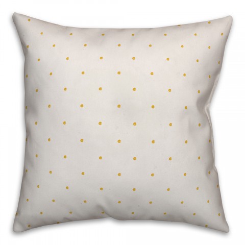 Dots in Yellow Pillow