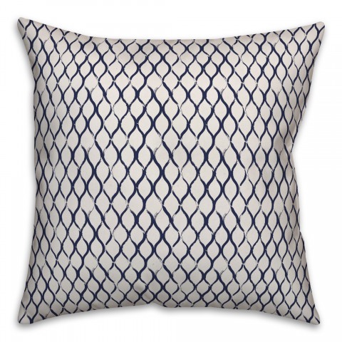 Fishnet in Blue Pillow