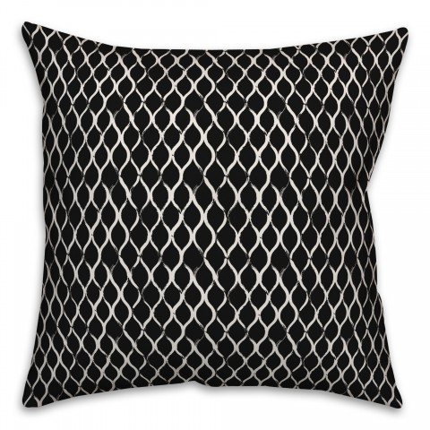 Fishnet in Black Pillow