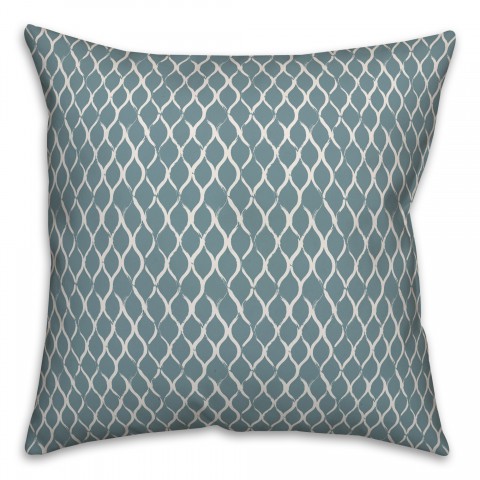 Fishnet in Blue Pillow