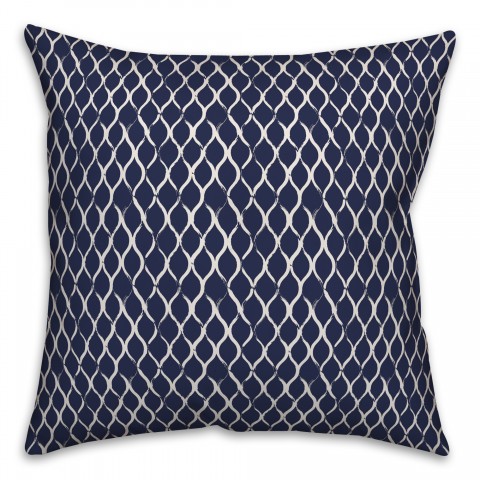 Fishnet in Blue Pillow