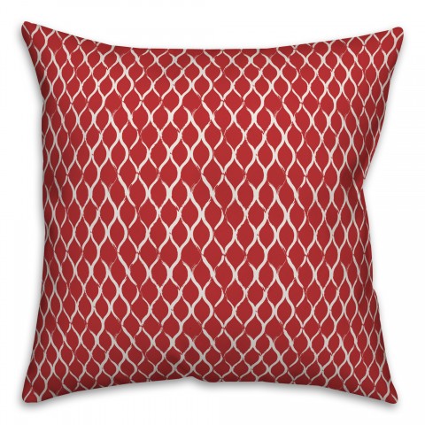 Fishnet in Red Pillow